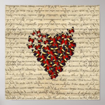 Romantic Vintage butterfies Posters