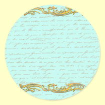 Romantic Vintage Regency Couple with Roses stickers