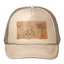 Romantic Vintage Springtime in Paris Collage Hat