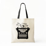 Romantic Vintage Typewriter Tote Bag