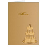 Romantic Vintage Wedding Menu