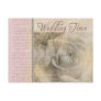 Romantic Vintage Wedding Rose Post Cards