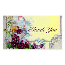 ROMANTICA 4, Thank You Business Card Templates