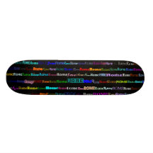 Rome Black Skateboard