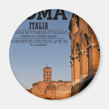 Rome - Colosseum and Temple of Venus Magnet
