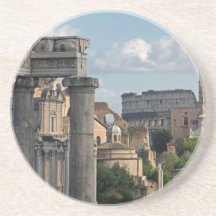 Rome - Forum Colosseum View Drink Coaster