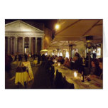 Rome, Italy at night Greeting Card