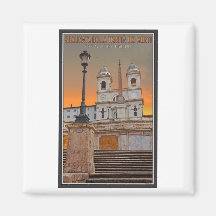 Rome - The Spanish Steps Fridge Magnet