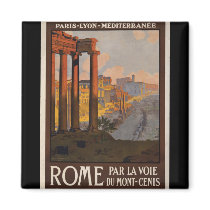 Rome through the Mont-Cenis Fridge Magnet