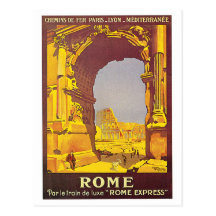 "Rome" Vintage French Travel Poster Postcards
