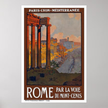 "Rome Vintage Travel" Posters