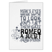 Romeo & Juliet Men Quote Greeting Card