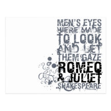 Romeo & Juliet Men Quote Post Cards