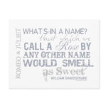Romeo & Juliet Name Quote