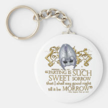 Romeo & Juliet Quote (Gold Version) Key Chain