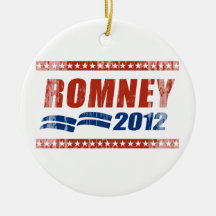ROMNEY 2012 BANNER.png Christmas Tree Ornaments