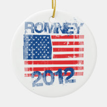 ROMNEY 2012 FLAG.png Christmas Ornament