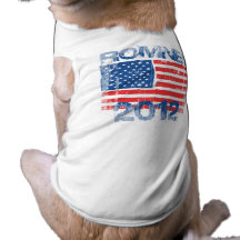 ROMNEY 2012 FLAG.png Dog T-shirt