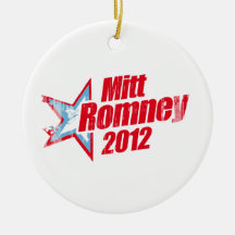 ROMNEY 2012 (Star Republican).png Christmas Ornaments