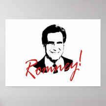 Romney Autographed Picture Posters