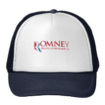 Romney - Believe in Mormonism.png Trucker Hats