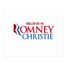 ROMNEY CHRISTIE VP BELIEVE.png Post Card