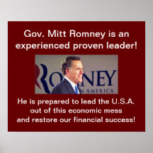 Romney Experienced Leader Poster