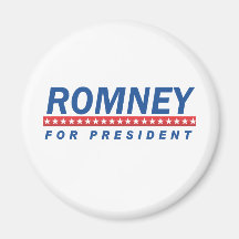 ROMNEY FOR PRESIDENT (Blue) Refrigerator Magnet