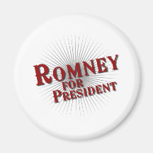 ROMNEY FOR PRESIDENT (Burst) Fridge Magnet