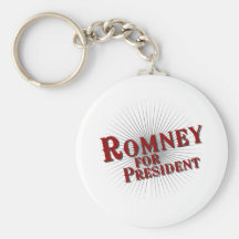 ROMNEY FOR PRESIDENT (Burst) Key Chains