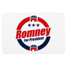 ROMNEY FOR PRESIDENT (Republican) Flexible Magnet