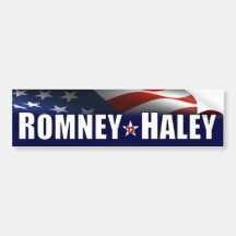 Romney - Haley- 2012 Bumper Sticker