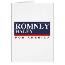 ROMNEY HALEY VP FOR AMERICA.png Greeting Card