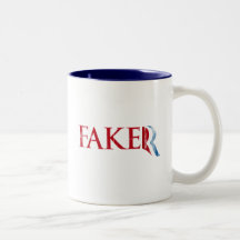 Romney is a Faker.png Coffee Mug
