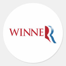 ROMNEY IS A WINNER.png Round Sticker