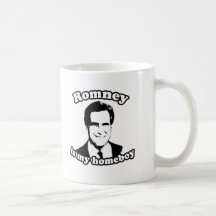 ROMNEY IS MY HOMEBOY COFFEE MUGS