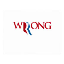 Romney is Wrong Postcard