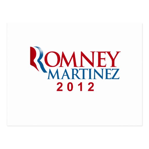 ROMNEY MARTINEZ 2012 OFFICIAL VP.png Postcards