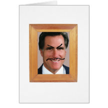 Romney Moustache.png Greeting Cards