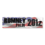 Romney Palin 2012 Flag Bumper Sticker bumper stickers