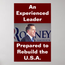 Romney Photo Poster
