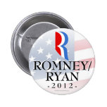 Romney/Ryan 2012, Bright White Button Badge