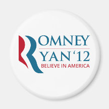 Romney / Ryan 2012 for US President and VP Magnets