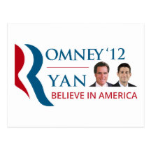 Romney / Ryan 2012 for US President and VP Post Card