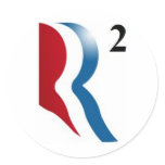 Romney & Ryan 2012 - "R squared" stickers