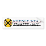 Romney Ryan Express 2012 bumper stickers