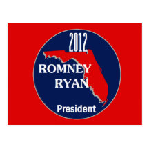 Romney Ryan FLORIDA Postcard