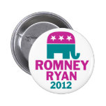 Romney Ryan - GOP Elephant for women Pin