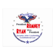 Romney Ryan Postcards