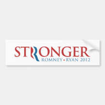 romney, ryan, republican, stronger, obama bumper stickers